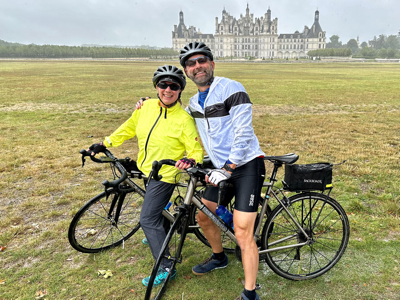 Cycling to Chateau de Chambord